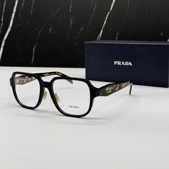 NEW PRADA PRB07VD 3891O1 WOMEN BLACK/HAVANA EYEGLASSES VPR B07D 3891O1 - Picture 1 of 9